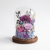 Carnation Bell Dome - Dark Purple - Flowers - Preserved Flowers & Fresh Flower Florist Gift Store