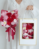 Love Reverie - Red Roses Preserved Flower Bouquet - Flowers - box - Preserved Flowers & Fresh Flower Florist Gift Store