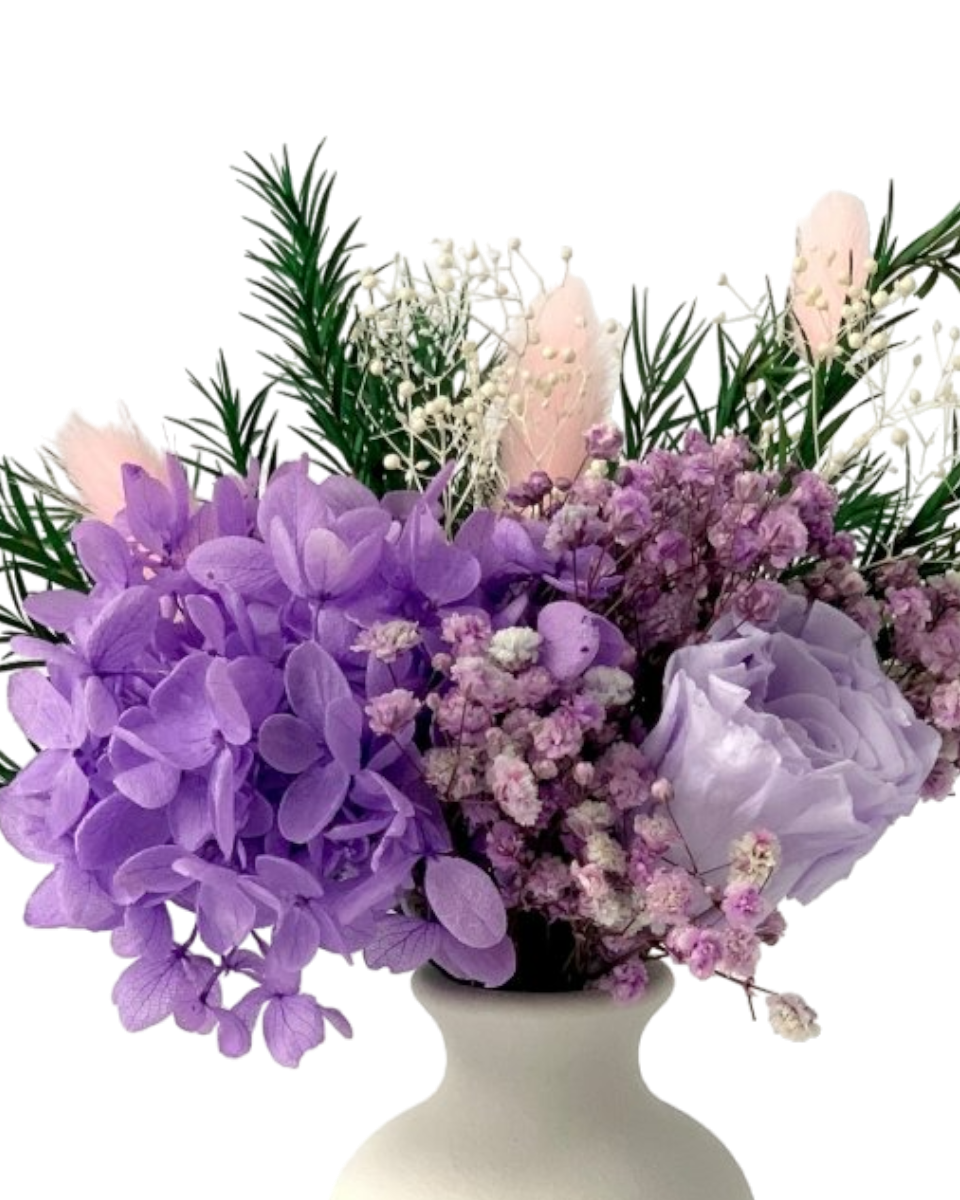 Mika, Purple - Preserved Flower Arrangement
