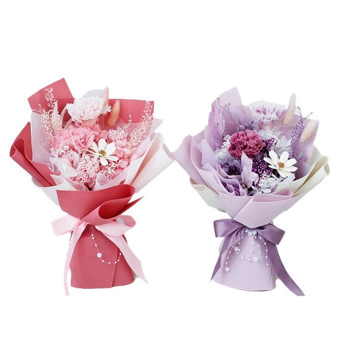 Mother's Day Carnation Bouquet - Flowers - Pink - Preserved Flowers & Fresh Flower Florist Gift Store