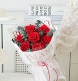 Pure Love - Romantic Red Rose - Valentine's Day Bouquet - Flowers - Pure Love - Red - Preserved Flowers & Fresh Flower Florist Gift Store