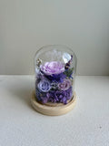 Sora Preserved Flower Dome - Flowers - Orange - Preserved Flowers & Fresh Flower Florist Gift Store