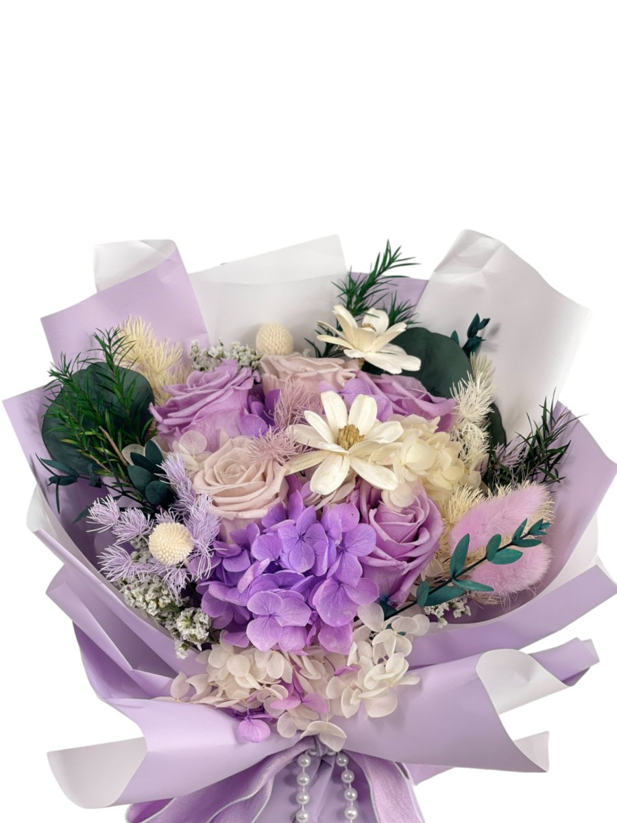 Tanoshi Flowers (Purple) - Flowers - Preserved Flowers & Fresh Flower Florist Gift Store