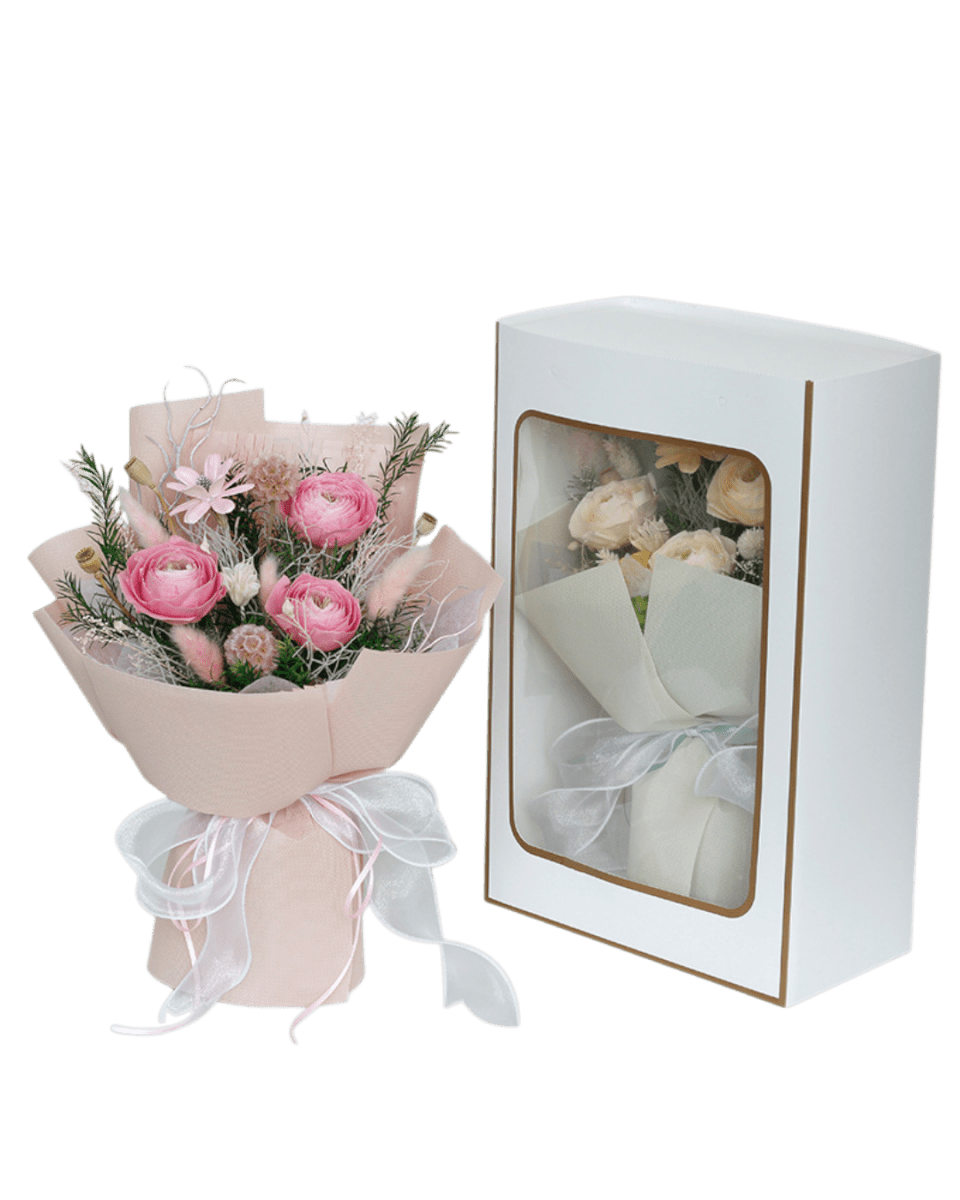 Tasha Preserved Flower Bouquet - Flowers - Pink - Preserved Flowers & Fresh Flower Florist Gift Store