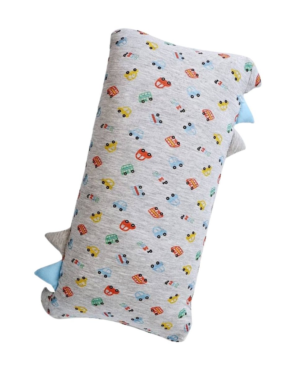 Beep Beep Car Bamboo Pillow - Grey W/ Color & Stripe Tag (available as an add-on only) - - Preserved Flowers & Fresh Flower Florist Gift Store