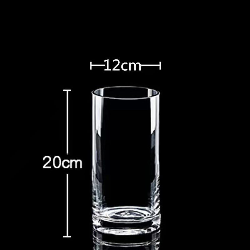 Clear Cylinder Glass Vase - Decor - 1220 - Preserved Flowers & Fresh Flower Florist Gift Store