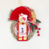 Lucky Usagi Shimenawa New Year Decoration -幸運兎 - Decor - Red - Preserved Flowers & Fresh Flower Florist Gift Store