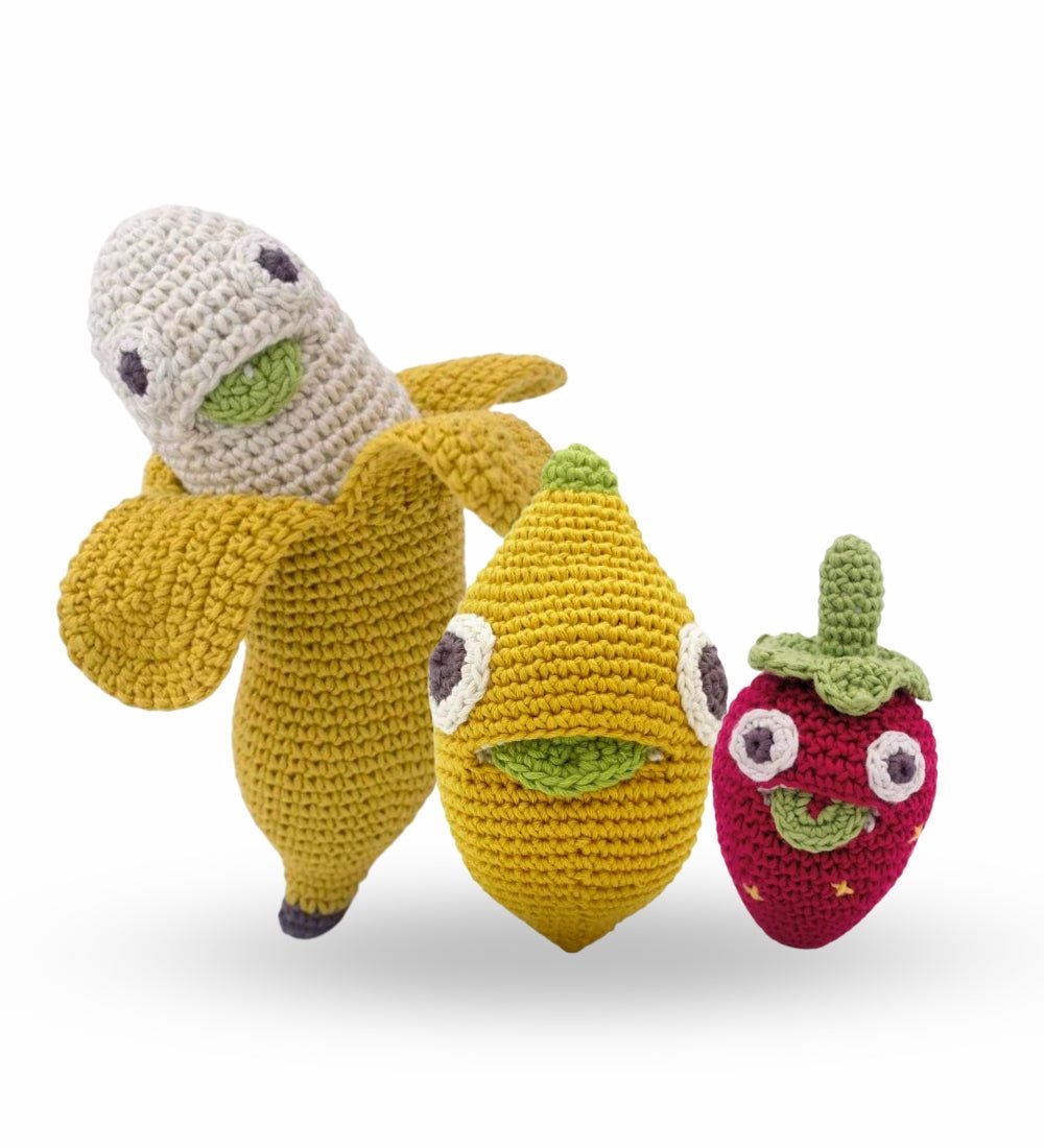 Myum Teether - Fruits - Add Ons - strawberry + banana + lemon - Preserved Flowers & Fresh Flower Florist Gift Store
