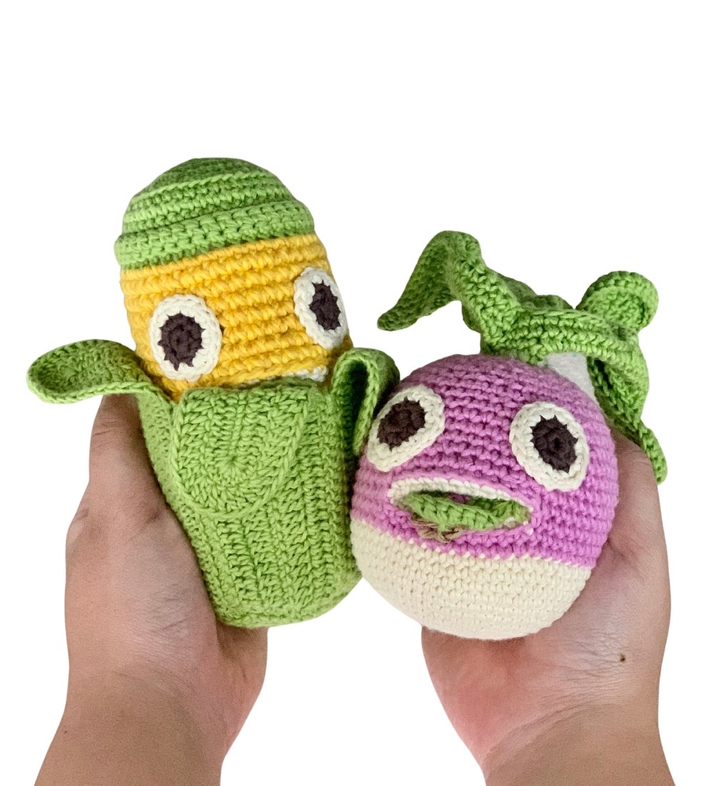 Myum Teether - Veggie - Add Ons - corn + raddish - Preserved Flowers & Fresh Flower Florist Gift Store