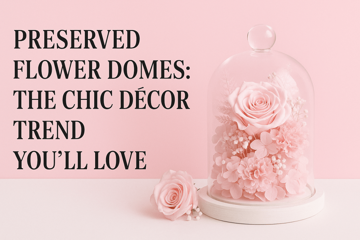 Preserved Flower Domes: The Chic Décor Trend You’ll Love - Ana Hana Flower