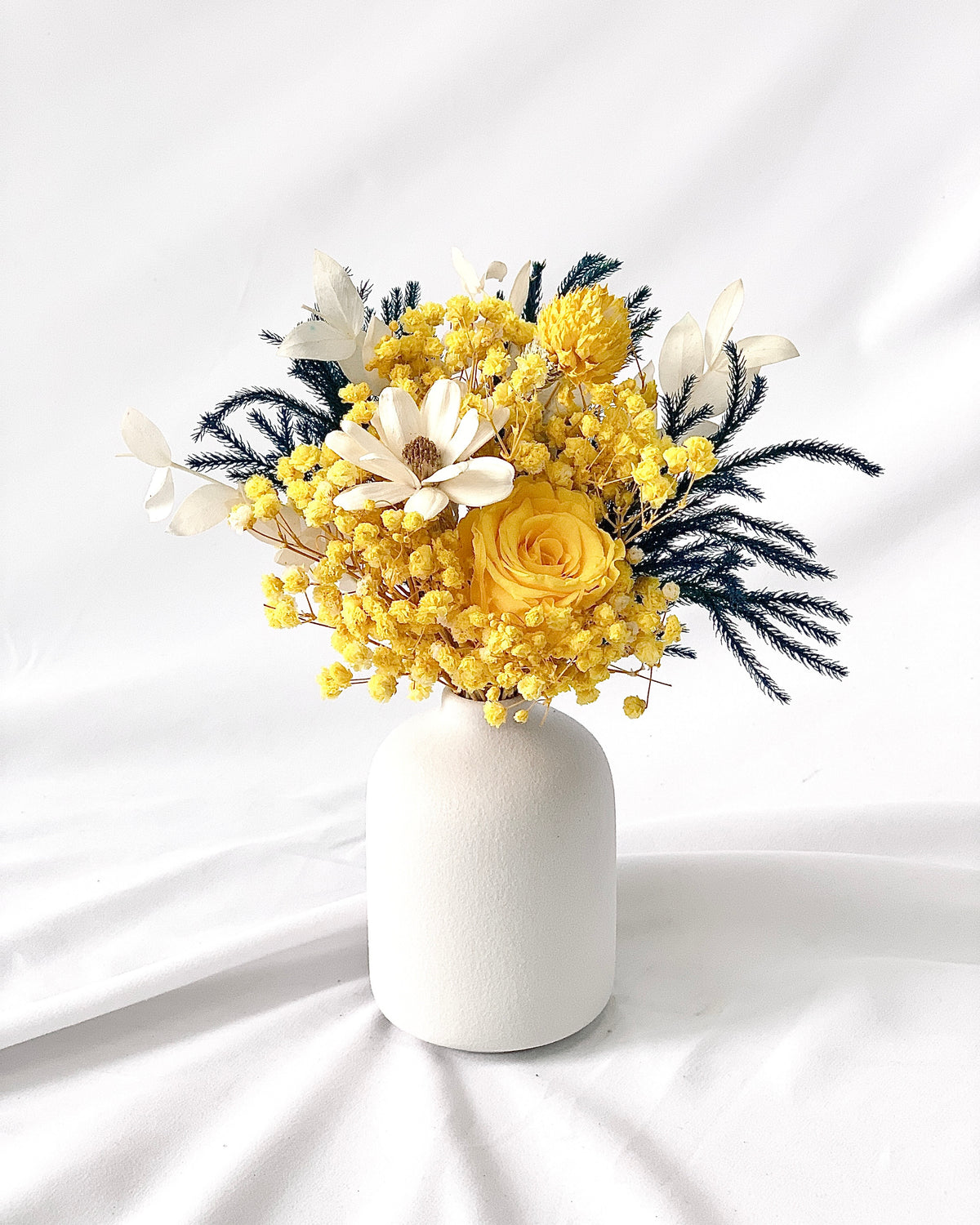 Scarlett, Yellow - Preserved Flower Arrangement - Flower - Preserved Flowers & Fresh Flower Florist Gift Store
