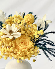 Scarlett, Yellow - Preserved Flower Arrangement - Flower - Preserved Flowers & Fresh Flower Florist Gift Store