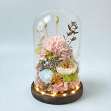 Carnation Bell Dome - Pink Opal - Flowers - Preserved Flowers & Fresh Flower Florist Gift Store