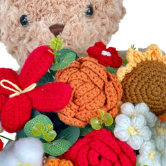Cuddle Bear Huggies Bouquet - Flower Basket - Flowers - Preserved Flowers & Fresh Flower Florist Gift Store
