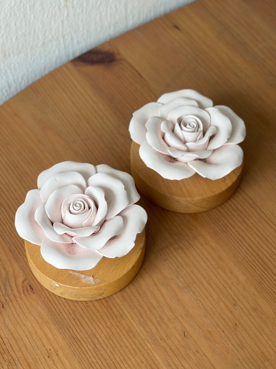 Imperfect Preserved Flowers (AS - IS) - Read Description - Flowers - clay diffuser - flower wood base (1) - Preserved Flowers & Fresh Flower Florist Gift Store
