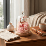 Maneki - Neko 招き猫 Bell Jar, Pink - Flowers - Preserved Flowers & Fresh Flower Florist Gift Store