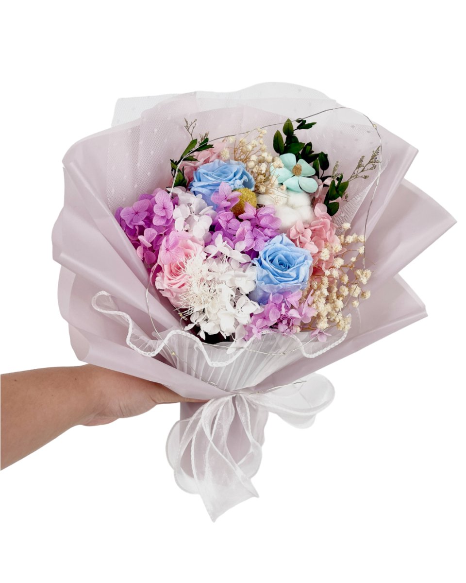 Purple Sweet Hue (with lights) - Flowers - Preserved Flowers & Fresh Flower Florist Gift Store