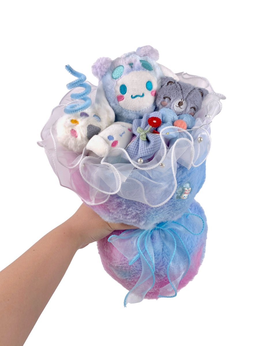 Sanrio Soft Toy Knit Bouquet - Flowers - Cinnamoroll - Preserved Flowers & Fresh Flower Florist Gift Store