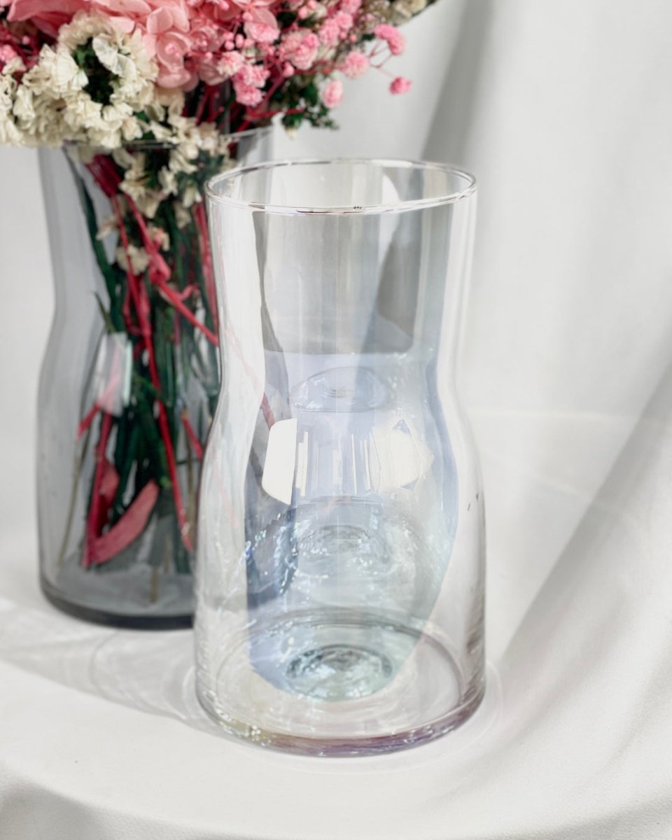 Seasonal Vase Add On for Bouquets - Add Ons - Add a Clear Glass Vase (Seasonal Colors) - Preserved Flowers & Fresh Flower Florist Gift Store