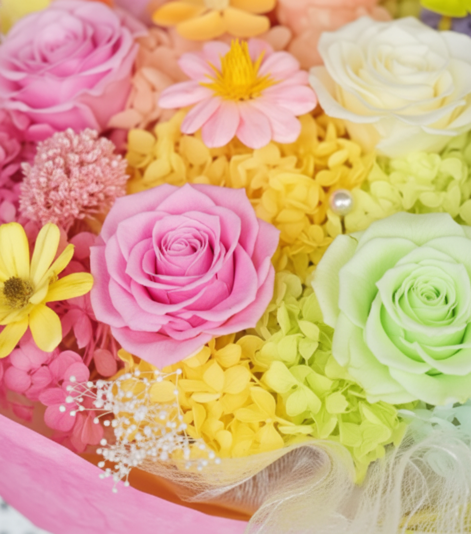 SUMMER. - Mothers Day Preserved Bouquet - Flowers - Purple - Preserved Flowers & Fresh Flower Florist Gift Store