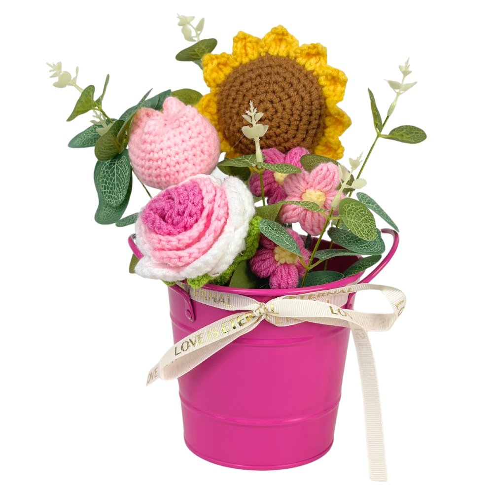 Sunshine on a Bucket - Flowers - Pink - Preserved Flowers & Fresh Flower Florist Gift Store