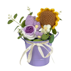 Sunshine on a Bucket - Flowers - Purple - Preserved Flowers & Fresh Flower Florist Gift Store