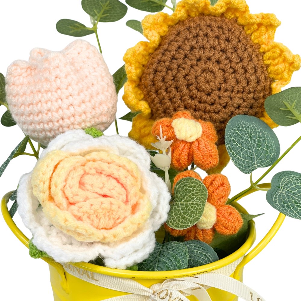 Sunshine on a Bucket - Flowers - Yellow - Preserved Flowers & Fresh Flower Florist Gift Store