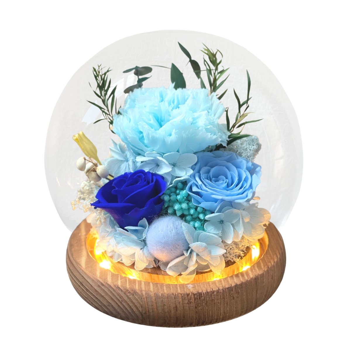 Carnation Blowball - Blue - Flower - Preserved Flowers & Fresh Flower Florist Gift Store