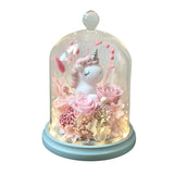 Unicorn Baby Love Dome - Pink - Flower - Preserved Flowers & Fresh Flower Florist Gift Store