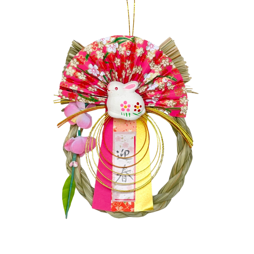 Lucky Usagi Shimenawa New Year Decoration -幸運兎