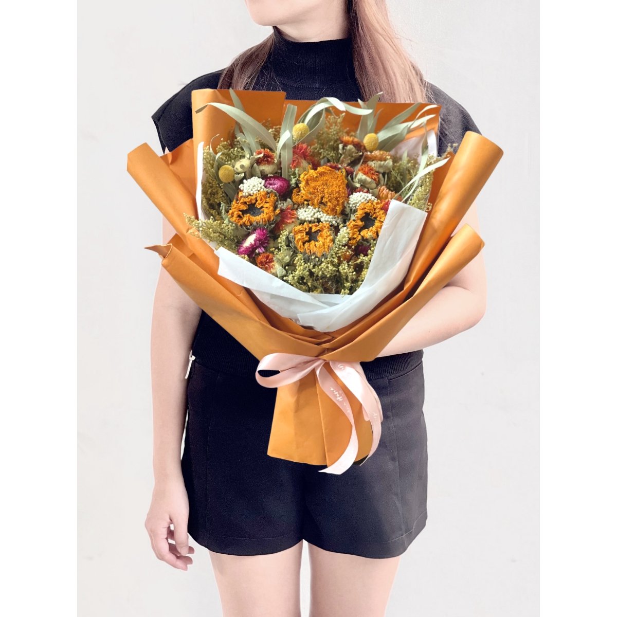 Himari - Orange - Flower - Upsize - Preserved Flowers & Fresh Flower Florist Gift Store