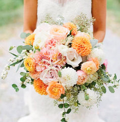 Citrus Garden Bridal Bouquet - Bridal Flower - Standard - Preserved Flowers & Fresh Flower Florist Gift Store