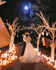 Dancing in the Moonlight - Ana Hana Wedding - Trees+Fairy Lights - Preserved Flowers & Fresh Flower Florist Gift Store