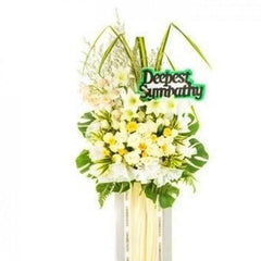Deepest Sympathy - Condolences Flower Stand - Flower - Preserved Flowers & Fresh Flower Florist Gift Store