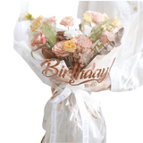 Happy Birthday Custom Foil add on - Add Ons - Star - Preserved Flowers & Fresh Flower Florist Gift Store
