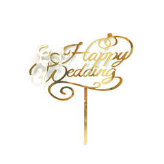 Happy Wedding Topper Tag - Add Ons - Preserved Flowers & Fresh Flower Florist Gift Store