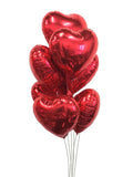 Heart Foil Helium Balloon - Add Ons - Preserved Flowers & Fresh Flower Florist Gift Store