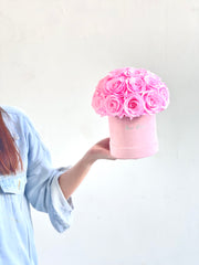 Classic Bucket Full - Pink Rose - Flower - 25 Roses - Preserved Flowers & Fresh Flower Florist Gift Store