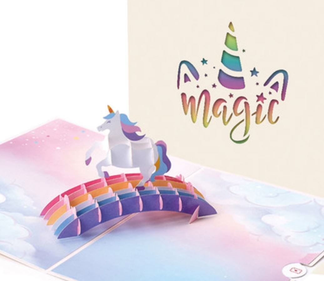 Magic Unicorn 3D Card - Add Ons - Preserved Flowers & Fresh Flower Florist Gift Store