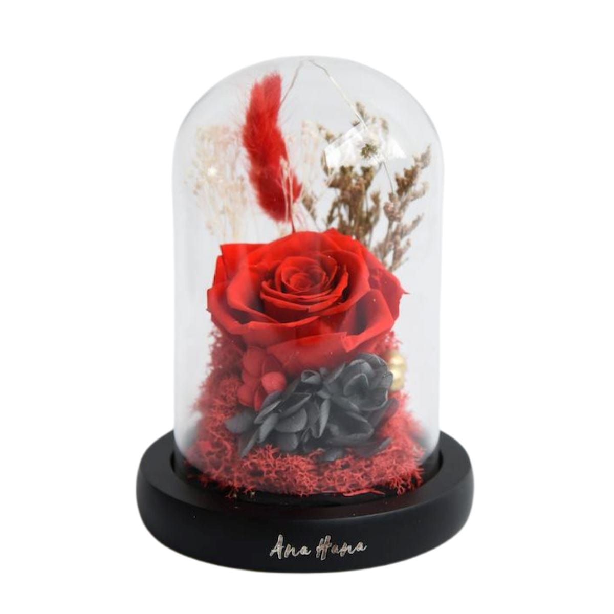 My Only Love - Hana Flower Dome - Flower - Red - Preserved Flowers & Fresh Flower Florist Gift Store
