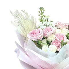 Omakase Pastel Pink Bouquet - Flower - Deluxe - Preserved Flowers & Fresh Flower Florist Gift Store