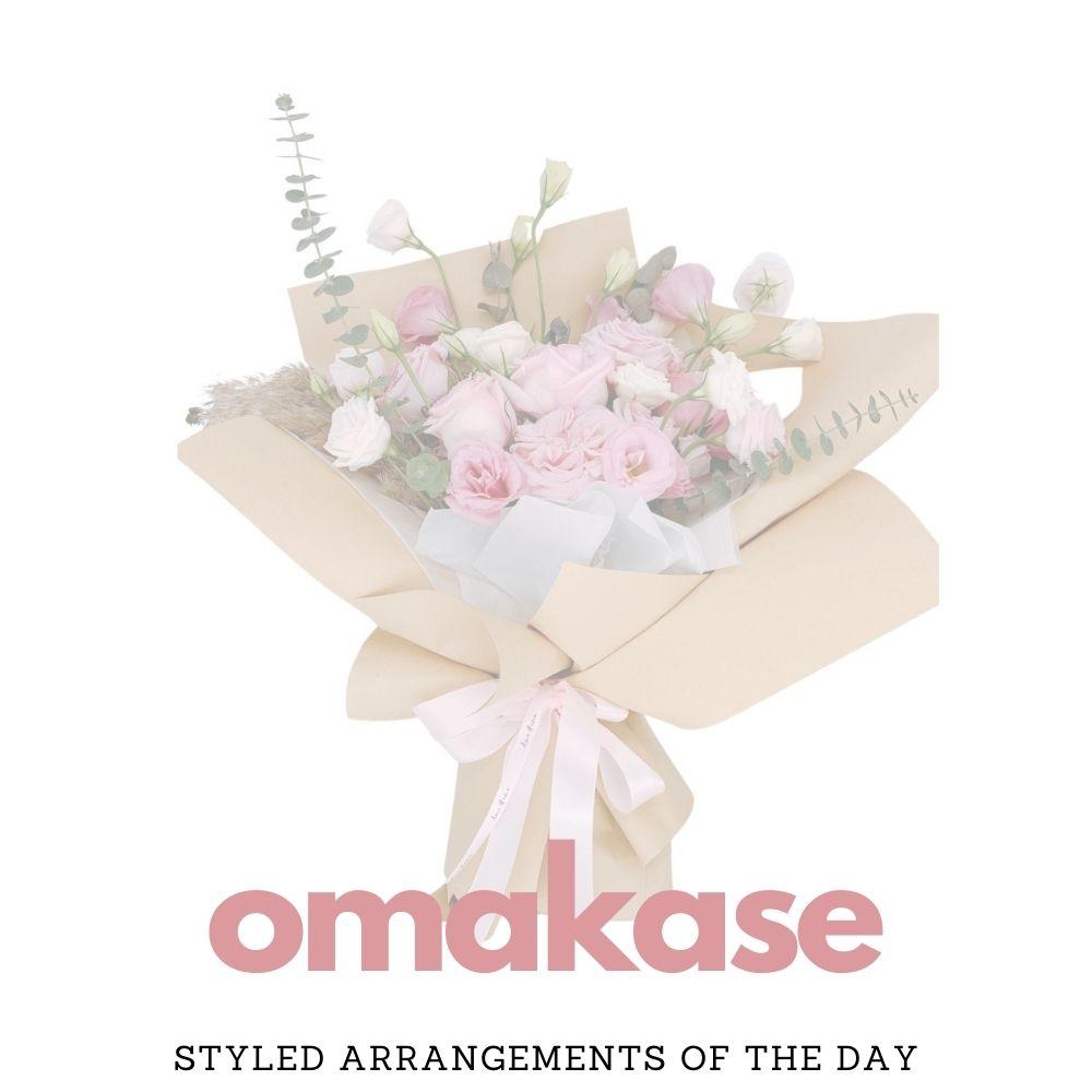 Omakase Rose - Surprise Bespoke Rose Bouquet Arrangement - Flower - Deluxe - Preserved Flowers & Fresh Flower Florist Gift Store
