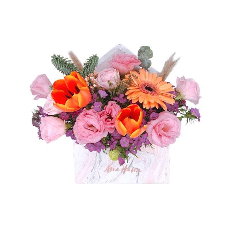Pink Marble Bloom Box - Fresh - Flower - Preserved Flowers & Fresh Flower Florist Gift Store