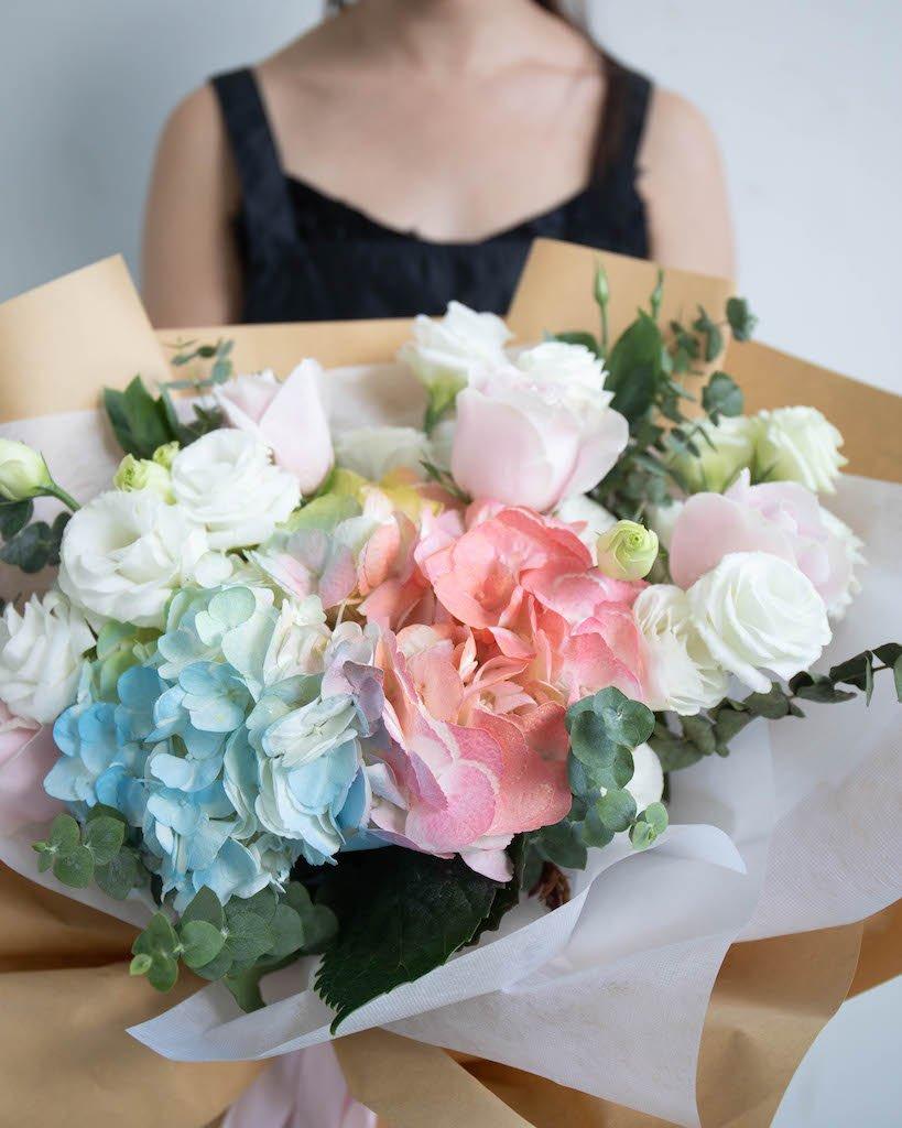 Hydrangea - Rainbow - Flower - Rainbow Hydrangea - Preserved Flowers & Fresh Flower Florist Gift Store