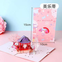 Sanrio Pop Up Card - Add Ons - Melody Tokyo - Preserved Flowers & Fresh Flower Florist Gift Store