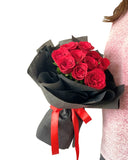 10 Rose Bouquet - Flower - Preserved Flowers & Fresh Flower Florist Gift Store