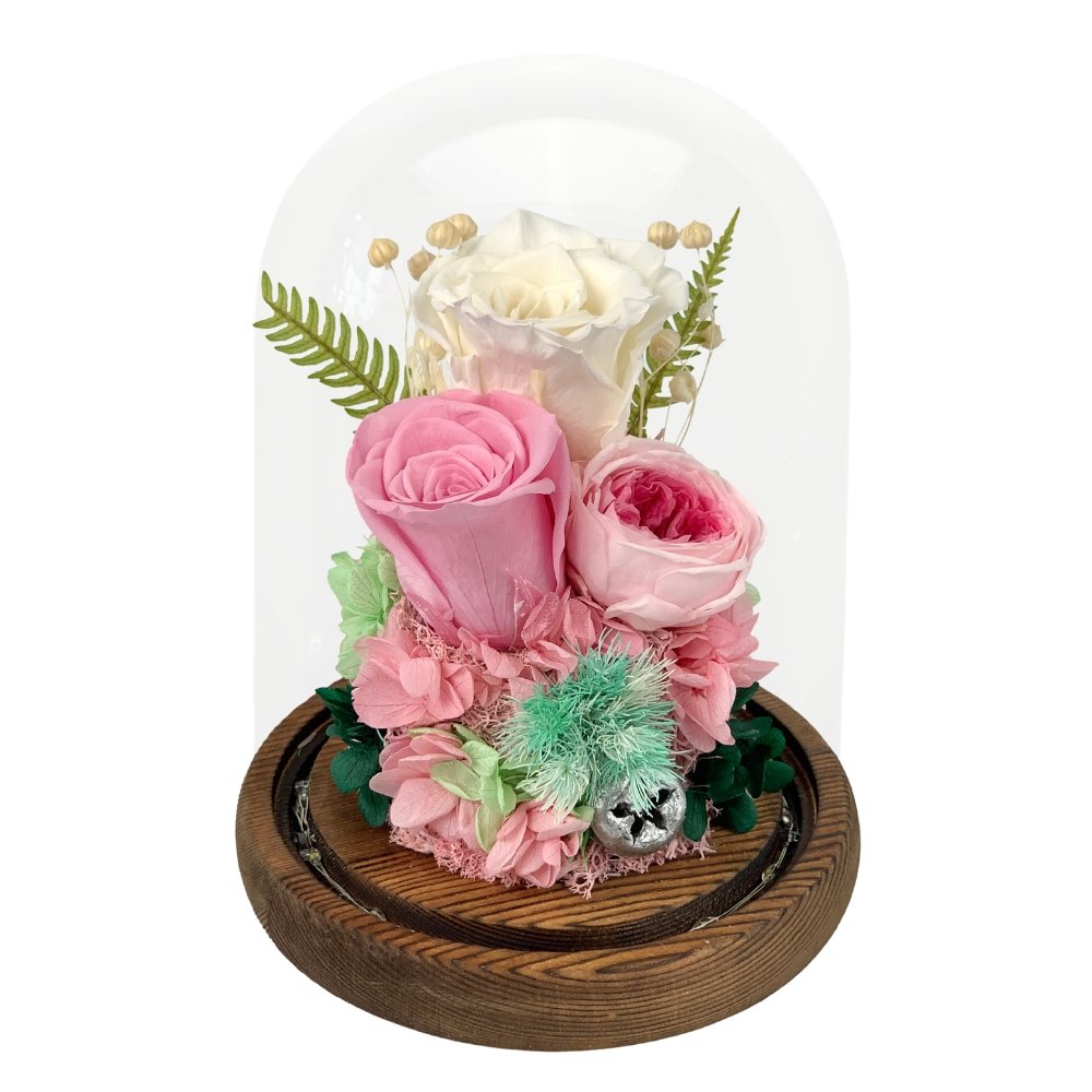 Aika Roses Dome - Pink - Flower - Preserved Flowers & Fresh Flower Florist Gift Store