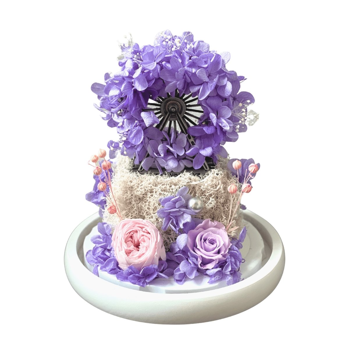 Akira Ferris Wheel Dome JR - Flower - Lavender あきら - Preserved Flowers & Fresh Flower Florist Gift Store