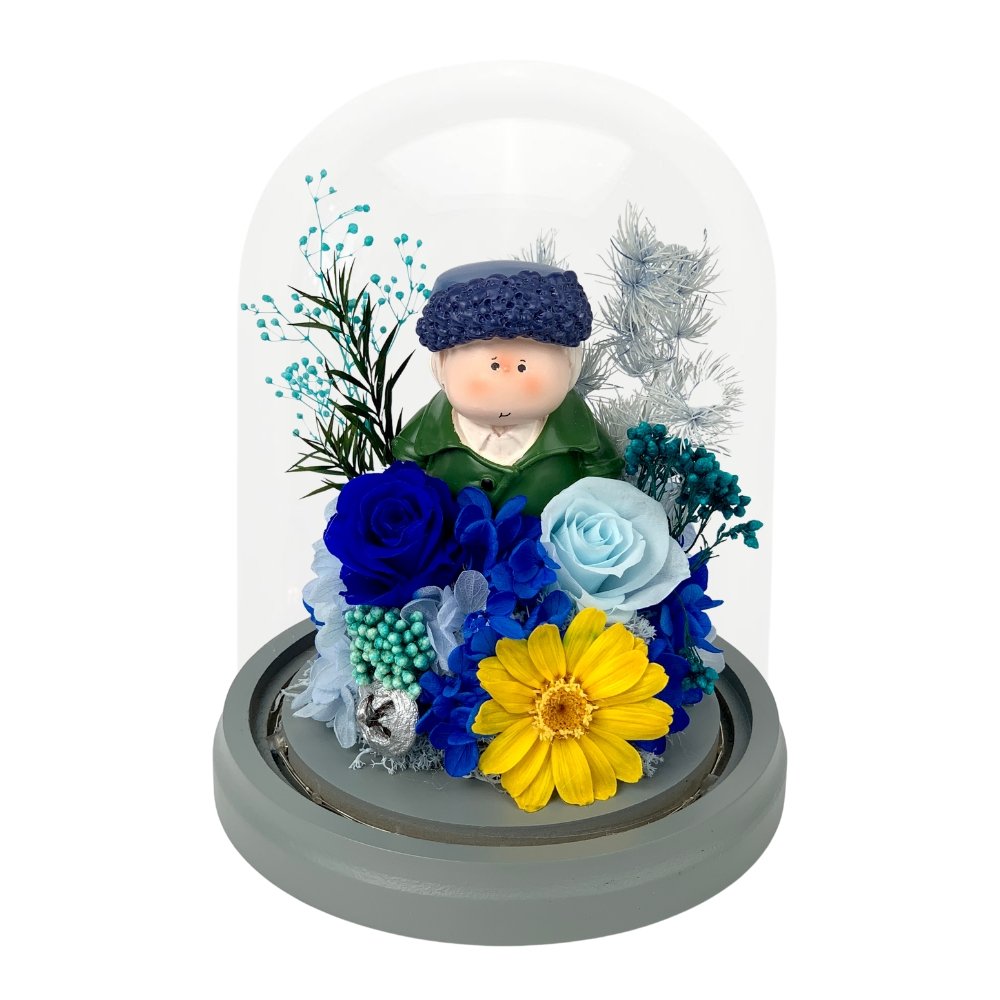 Artisan Aura Bell Dome - Van Gogh - Flower - Preserved Flowers & Fresh Flower Florist Gift Store