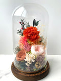 AS-IS Domes / Bucket (Imperfect ) - Read Description - Flowers - Red Carnation and Roses - Preserved Flowers & Fresh Flower Florist Gift Store